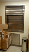 commercial dumbwaiter installed in Fannie May candy store in Chicago Illinois