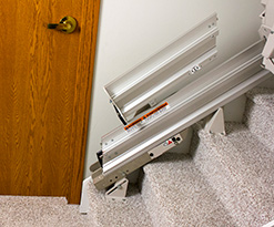 folding rail for stairlift in Northern CO